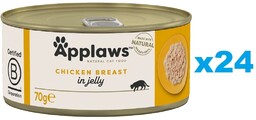 APPLAWS Natural Cat Food Kitten Chicken Breast 24x70