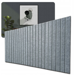 Panele ścienne 3D Lamele filcowe naklejka 60x120cm filc