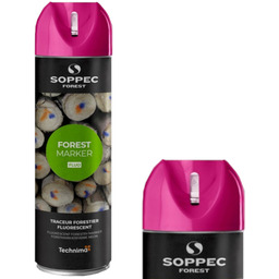 SOPPEC Farba spray różowa do znakowania drzew Fluo