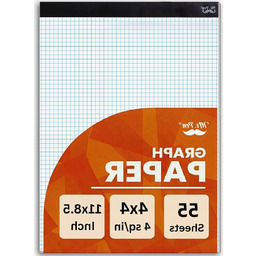 PAPIER MILIMETROWY 4X10CM 28X21.5CM BLOK 55 ARKUSZY SIATKA