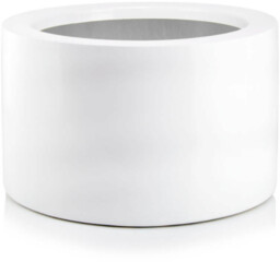 Biała donica Fiber Cylinder Bowl 30 cm 95.046