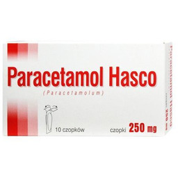 Paracetamol 250 mg czopki przeciwgorączkowe /Hasco/, 10 sztuk