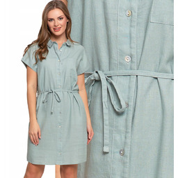 SUKIENKA DAMSKA LNIANA OVERSIZOWA SZMIZJERKA NA GUZIKI STYLOWA