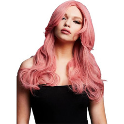 Smiffys Fever Nicole Wig, True Blend, Ash Pink