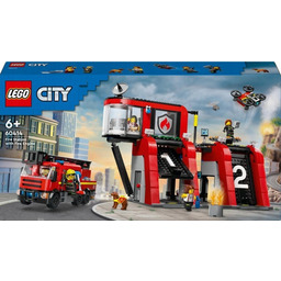 LEGO CITY 60414 REMIZA STRAŻACKA Z WOZEM STRAŻACKIM,