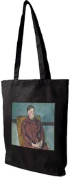 Torba z naszywką Madame Cezanne w żółtym fotelu