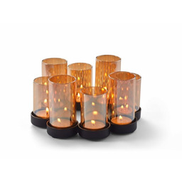 Philippi BELLO HORIZONTE Świecznik ze Szklanymi Kloszami S