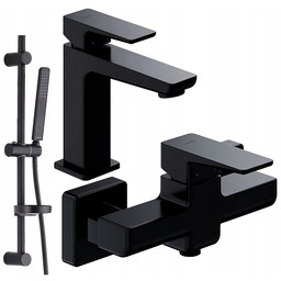 Omnires Bateria Prysznicowa Umywalkowa Czarna +nat