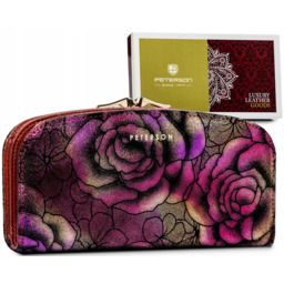 Portfel skórzany Peterson PTN 42123-MD fioletowy