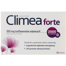 CLIMEA FORTE Tabletki łagodzące objawy menopauzy suplement diety