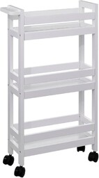 H comfort xl desserte Roul 3niv bawełna, biały
