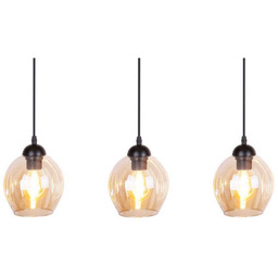 Potrójna lampa wisząca Aspa 33-00606 Candellux czarna brązowa