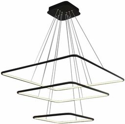 LAMPA wisząca NIX BLACK ML519 Milagro kwadratowa OPRAWA