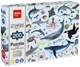 APLI Kids 19696 - Zagrożone zwierzęta edukacyjne puzzle