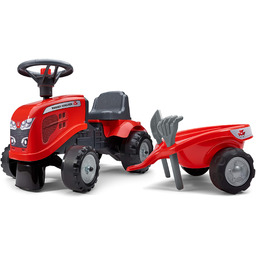 Falk Traktor Massey Ferguson z przyczepą