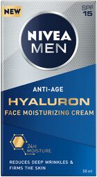 Nivea Men Hyaluron, przeciwzmarszczkowy krem do twarzy, 50