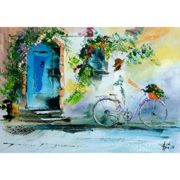Obraz na płótnie 100 x 70 cm Niebieskie