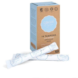 GINGER ORGANIC_Tampons Super tampony organiczne z aplikatorem 14szt