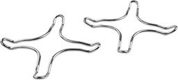 Fackelmann Metalowa kratka gazowa, srebrna, 9,5 x 9,5