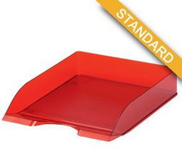 Szuflada na dokumenty Durable Basic transparentna czerwona