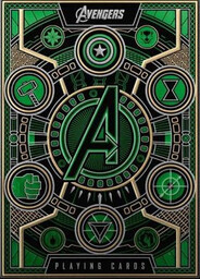 Avengers talia zielona, karty, Bicycle