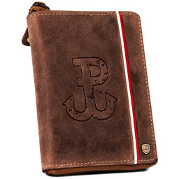 Portfel skórzany patriotyczny Peterson [DH] PTN 340PW-02 2-1-4