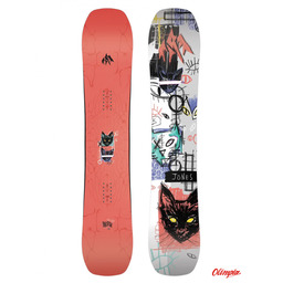Deska snowboardowa Jones Snowboards Rally Cat Red
