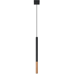 Lampa wisząca MOZAICA 1 czarny/miedź SL.0888 - Sollux