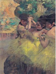 Artery8 Degas Yellow Dancers In Wings Impresjonistyczne malarstwo