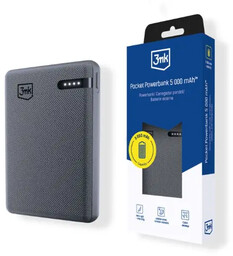 3mk Pocket Powerbank 5000 mAh 12W USB 1C
