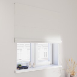 Roleta rzymska Capri, biały śmietankowy strukturalny, Blackout/Dimout