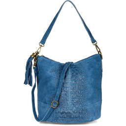 Shopperka skórzana Beltimore W13 jeansowa