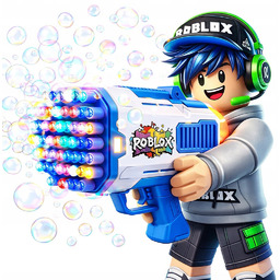 PISTOLET DO ROBIENIA BANIEK AUTOMATYCZNA MASZYNA WYRZUTNIA ROBLOX