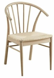 Krzesło do jadalni Cassandra - dąb bielony, drewniane,