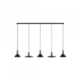 Hermanos V Black-Solid Brass - Nowodvorski - lampa