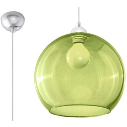 Sollux Szklana kopuła wisząca SL.0254 zielona lampa