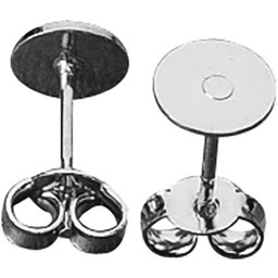 Rayher 2258821 kolczyki ze stali nierdzewnej z płytką,