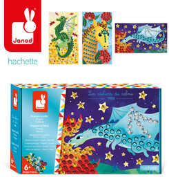 Janod, Zestaw kreatywny Cekiny Smoki