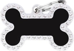 MyFamily nieśmiertelnik wyprodukowany we Włoszech, duża kość czarny