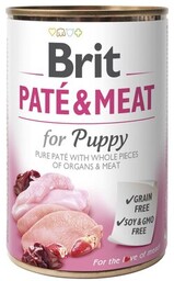 Brit Pate Meat Puppy Kurczak Z Indykiem 400g