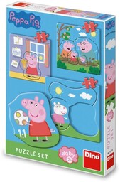 Puzzle Baby 3-5 Elementów Świnka Peppa Dla Dzieci