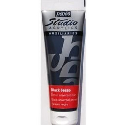 Pébéo Czarny Gesso - 250 ml - Gesso