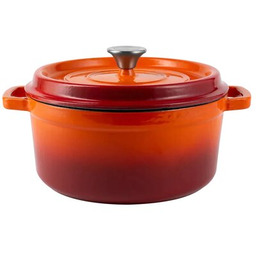 VINTAGE CUISINE Garnek żeliwny VC2P2619BL20CP Pomarańczowy 4.3L