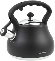 Edinos Czarny elegancki czajnik z gwizdkiem 2,7L 60cm