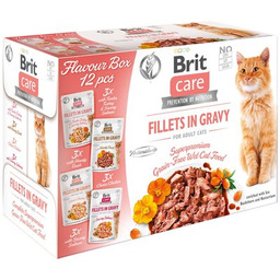 BRIT CARE Cat Fillets in Gravy mix 12x85g