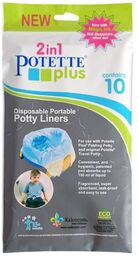 Potette Plus, jednorazowe wkłady do nocnika turystycznego, 10