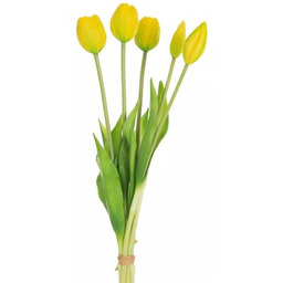 EUROFIRANY Sztuczny kwiat Natu 470438 Tulipan Żółty
