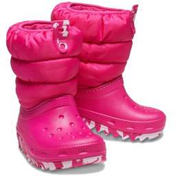 Buty Dziewczęce Zimowe Śniegowce Crocs Wysokie