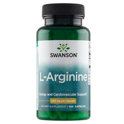 SWANSON Aminokwasy L-Arginina (100 kapsułek)