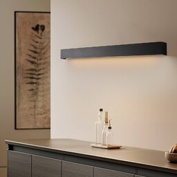 Kinkiet LED Straight M Nowodvorski Lighting, czarny, salon